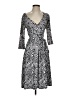 Unbranded Print Gray Casual Dress Size S (estimated) - photo 1