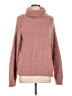 Fashion Nova 100% Polyester Pink Turtleneck Sweater Size L - photo 1