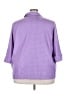 Blair Polka Dots Purple 3/4 Sleeve Button-Down Shirt Size 3X (estimated) - photo 2