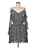 Intermix 100% Silk Animal Print Gray Casual Dress Size M - photo 1