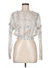 Zara Silver Long Sleeve Top Size M - photo 1