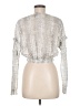 Zara Silver Long Sleeve Top Size M - photo 2