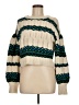 Intermix Color Block Ivory Pullover Sweater Size M - photo 1