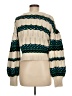 Intermix Color Block Ivory Pullover Sweater Size M - photo 2