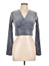 Shein Gray Long Sleeve Top Size 12 - photo 1