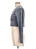 Shein Gray Long Sleeve Top Size 12 - photo 5