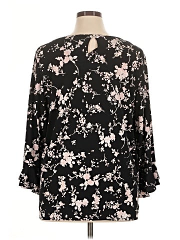 Karl Lagerfeld Paris Long Sleeve Blouse (view 2)
