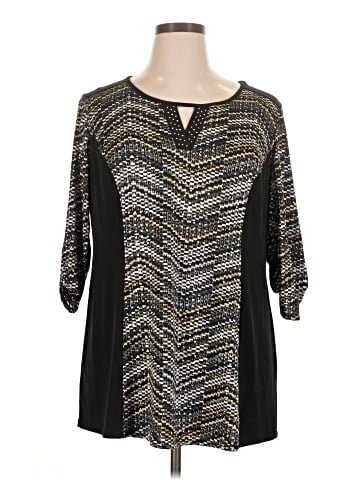 Notations 3/4 Sleeve Blouse (view 1)