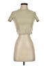 CUTS Tan Short Sleeve Turtleneck Size S - photo 1