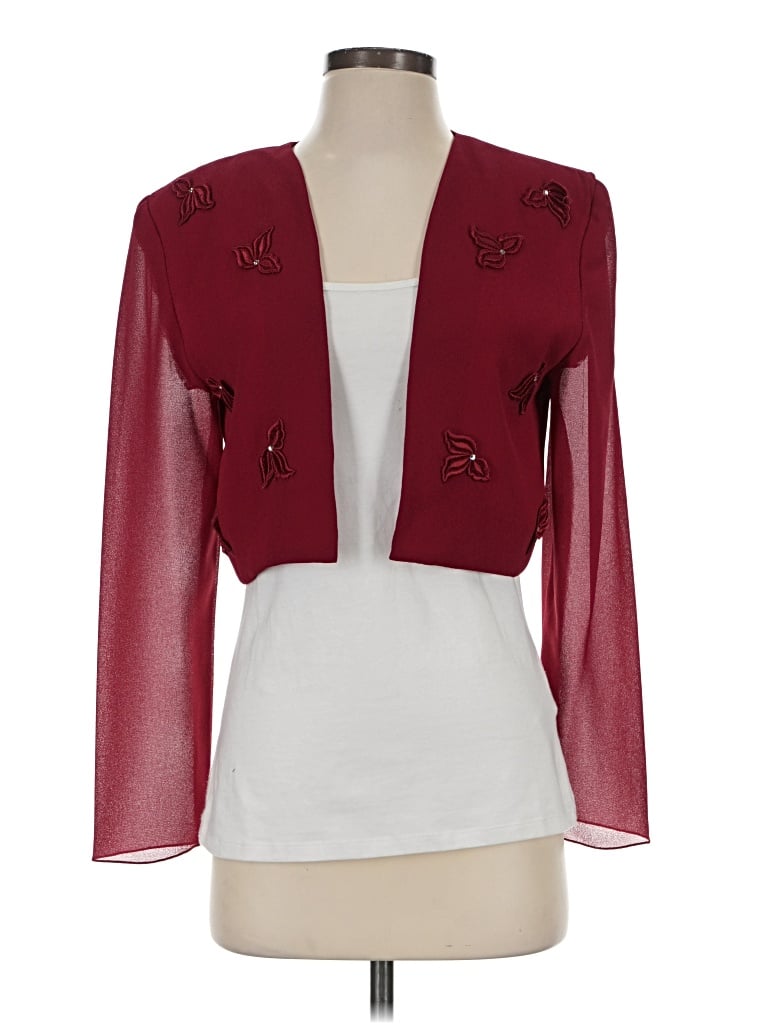 Pre-owned Unbranded Jacket In Burgundy