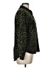 Alexander Jordan 100% Rayon Animal Print Green Long Sleeve Blouse Size M - photo 4