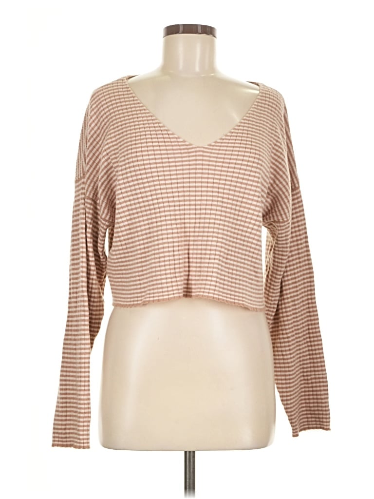 Pre-owned La Hearts Pullover Sweater In Tan