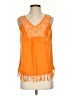 Cato 100% Cotton Orange Sleeveless Blouse Size S - photo 1