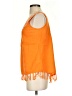 Cato 100% Cotton Orange Sleeveless Blouse Size S - photo 5