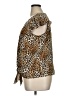 Green Envelope Animal Print Brown Short Sleeve Blouse Size XL - photo 5