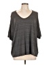 Gap 100% Viscose Gray 3/4 Sleeve Top Size L - photo 1