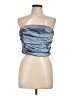 Lulus 100% Polyester Blue Tube Top Size L - photo 1