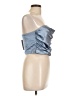Lulus 100% Polyester Blue Tube Top Size L - photo 4