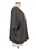 Gap 100% Viscose Gray 3/4 Sleeve Top Size L - photo 4