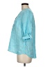 Talbots 100% Linen Blue 3/4 Sleeve Button-Down Shirt Size M (petite) - photo 5
