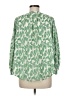 Current Air 100% Polyester Green 3/4 Sleeve Blouse Size M - photo 2