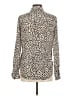 Equipment Animal Print Ivory Long Sleeve Button-Down Shirt Size M - photo 2
