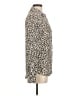 Equipment Animal Print Ivory Long Sleeve Button-Down Shirt Size M - photo 4