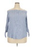 Iz Byer 100% Rayon Blue 3/4 Sleeve Blouse Size XXL - photo 1