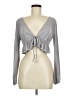 Aster Gray Long Sleeve Top Size M - photo 1