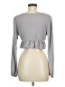 Aster Gray Long Sleeve Top Size M - photo 2