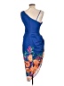 Unbranded Tropical Blue Cocktail Dress Size L - photo 2