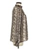 J by Joie 100% Polyester Animal Print Silver Long Sleeve Blouse Size M - photo 4