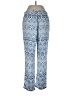 Nue Options 100% Rayon Print Blue Casual Pants Size L - photo 2