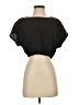 Intermix Black Short Sleeve Top Size S - photo 1