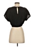 Intermix Black Short Sleeve Top Size S - photo 2