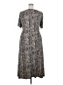 DN Design Chevron-herringbone Gray Casual Dress Size 18 - photo 2