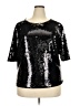 WD.NY 100% Polyester Black 3/4 Sleeve Top Size 2X - photo 1