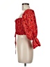 Unbranded 100% Polyester Red 3/4 Sleeve Blouse Size M - photo 5