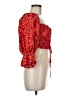 Unbranded 100% Polyester Red 3/4 Sleeve Blouse Size M - photo 4