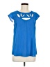 Skies Are Blue 100% Polyester Blue Short Sleeve Top Size M - photo 1