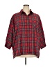 Tuckernuck Plaid Red 3/4 Sleeve Blouse Size XXL - photo 1