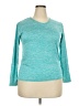 Real Essentials Teal 3/4 Sleeve T-Shirt Size 2X - photo 1