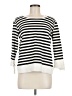 Gibson Stripes White Pullover Sweater Size M - photo 1