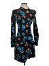 Maje Print Blue Cocktail Dress Size Sm (1) - photo 1