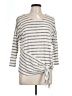 Bobeau Silver 3/4 Sleeve Top Size L - photo 1