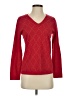 Tommy Hilfiger 100% Cotton Argyle Solid Red Pullover Sweater Size S - photo 1