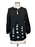 Calme Black 3/4 Sleeve Blouse Size S - photo 1