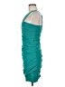 BCBGMAXAZRIA 100% Polyester Solid Teal Cocktail Dress Size 6 - photo 5