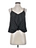 Lush Polka Dots Black Sleeveless Blouse Size S - photo 1
