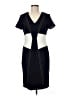 Ann Taylor Graphic Blue Casual Dress Size 8 - photo 1